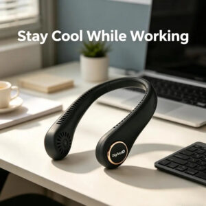 USB rechargeable portable neck cooling fan
